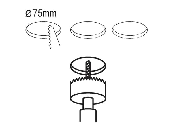 EGLO Fueva 5, Syvennysspottivalo, LED, 220-240 V, Satiini teräs, Valkoinen