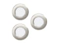 Pikkukuva 1 / 5: EGLO Fueva 5, Syvennysspottivalo, LED, 220-240 V, Satiini teräs, Valkoinen