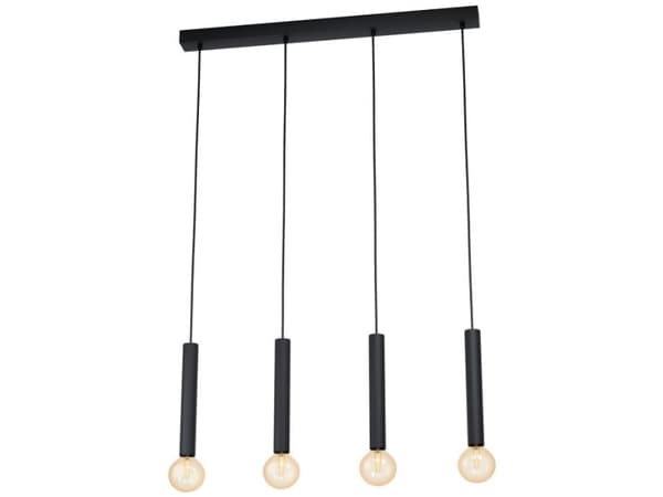 EGLO CORTENOVA, Sort, Sort, Stål, IP20, I, 4 ampuller Sort