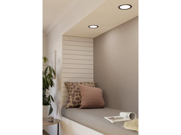 EGLO Fueva 5, Innsunket spotlight, LED, 4000 K, 1350 lm, 220-240 V, Sort, Hvit