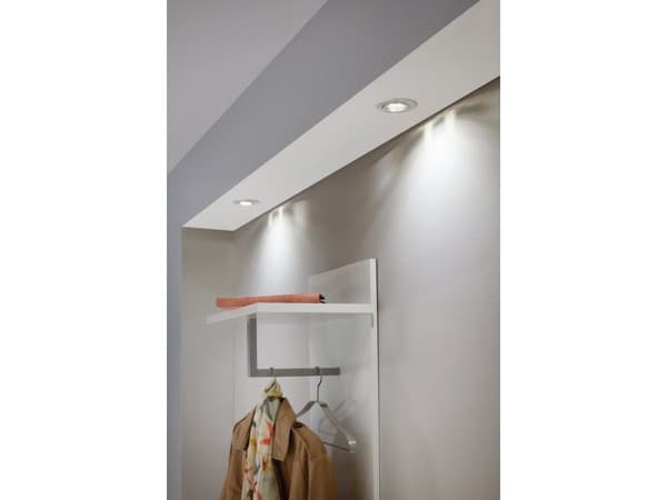 EGLO Tedo, Innsunket spotlight, Ikke-utskiftbare pærer, LED, 5 W, 3000 K, Nickel