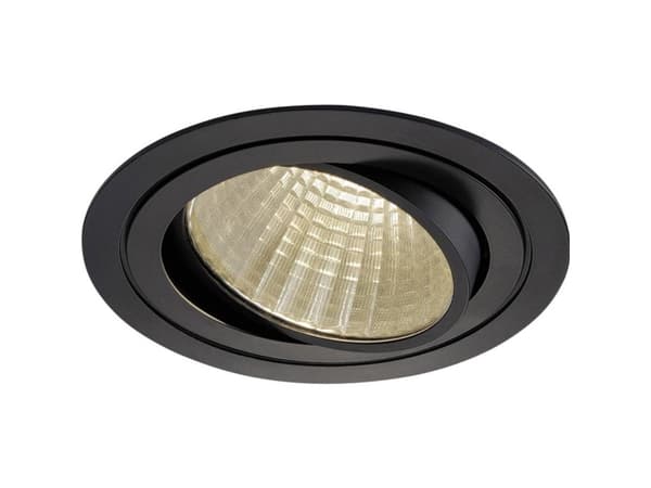 SLV NEW TRIA 1 SET, Innsunket spotlight, LED, 29 W, 3000 K, 2425 lm, Sort