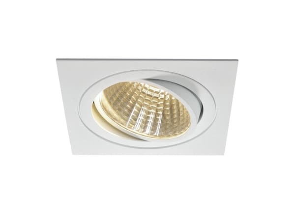 SLV NEW TRIA 1 SET, Innsunket spotlight, 1 ampuller, LED, 3000 K, 2700 lm, Hvit