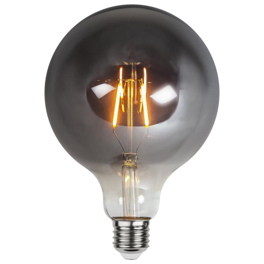 Globlampa LED E27 G125 2000K 80lm Plain Smoke