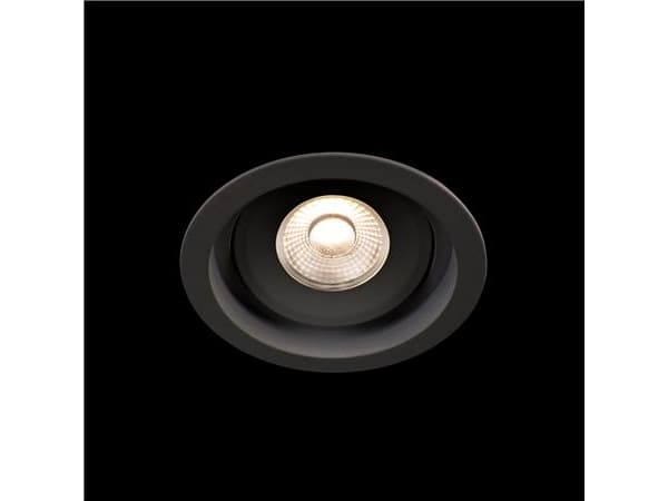 LED-downlight Level Quick ISO Sort 3000K, 520 lm, Ra>90, 3SDCM, 36°, 6W, IP44. Fasedæmpbar driver inkluderet.