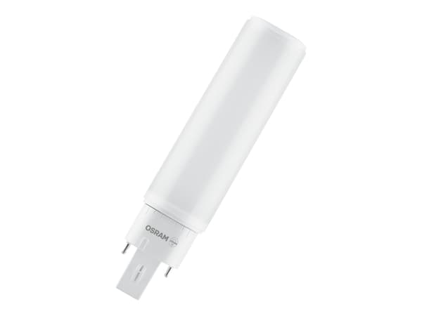 OSRAM DULUX - LED-glödlampa - form: tubulär - glaserad finish - G24q-1 - 6 W (motsvarande 13 W) - klass E - svalt vitt ljus - 4000 K