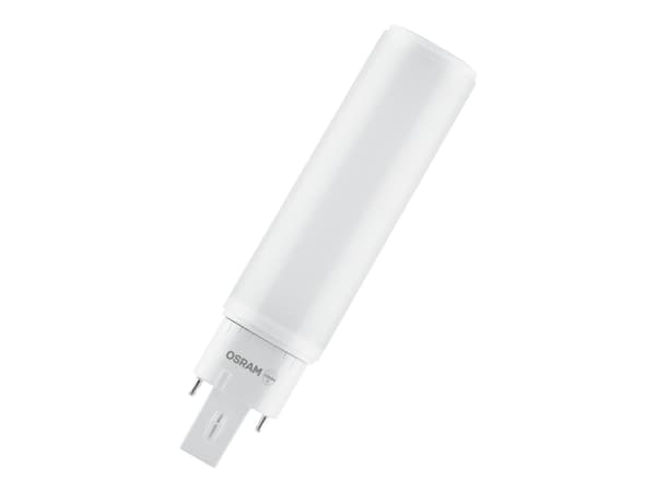 OSRAM DULUX - LED-glödlampa - form: tubulär - glaserad finish - G24q-2 - 7 W (motsvarande 18 W) - klass F - varmt vitt ljus - 3000 K