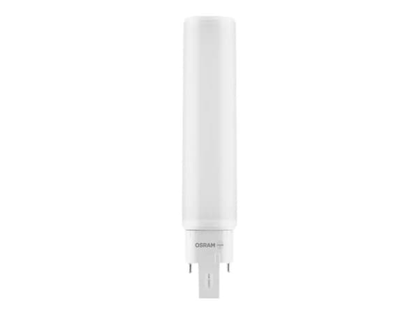OSRAM DULUX D - LED-lyspære - mattslipt finish - G24d-3 - 10 W (ekvivalent 26 W) - klasse F - varmt hvitt lys - 3000 K