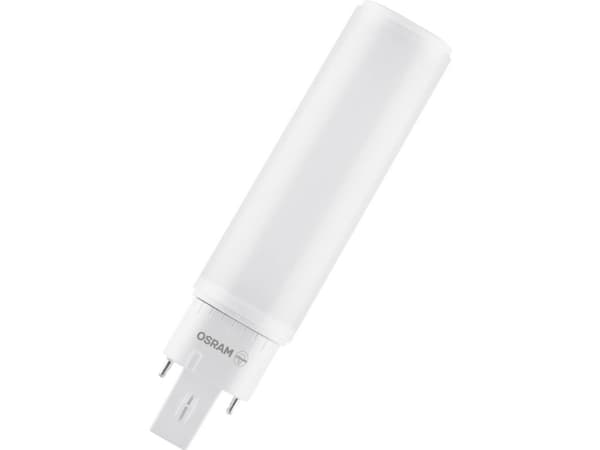 OSRAM DULUX D/E HF & AC Mains - LED-lyspære - form: tubulær - mattslipt finish - G24q-1 - 6 W (ekvivalent 13 W) - klasse F - varmt hvitt lys - 3000 K