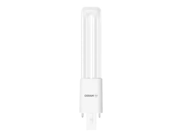 OSRAM DULUX S - LED-glödlampa - form: biax - glaserad finish - G23 - 4 W (motsvarande 9 W) - klass F - varmt vitt ljus - 3000 K