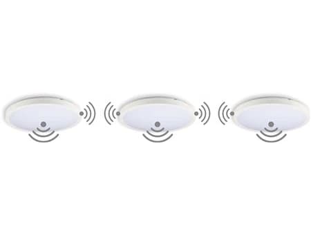 Upload Ø400 33W 3400LM 4000K Opal Trådløs Mikrobølge/Radiobølge sensor IP44 IK10 Hvid