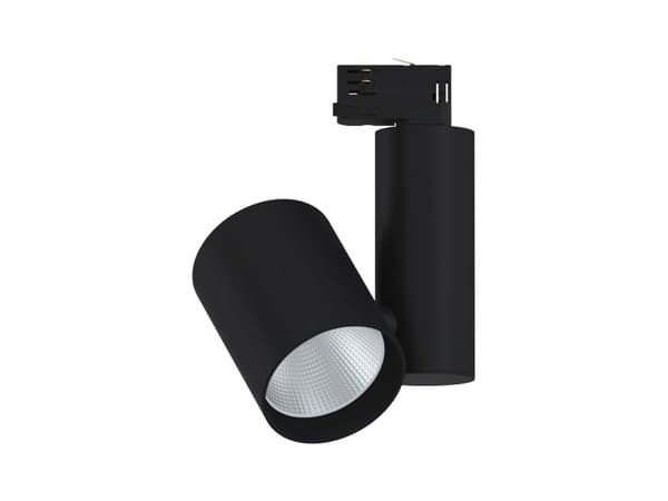 Paulmann 91348, Skena för spotlight, Glödlampan/-lamporna kan inte bytas ut, 1 lampor, LED, 4000 K, Svart Svart