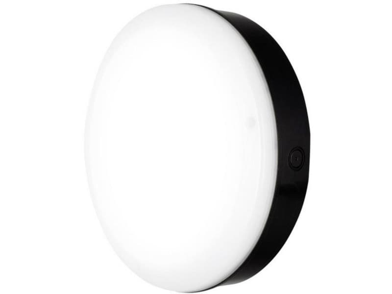 LEDVANCE Surface Bulkhead 82691 LE Utomhus LED taklampa med rörelselarm, LED vägglampa utomhus med rörelsesensor 15 W Svart