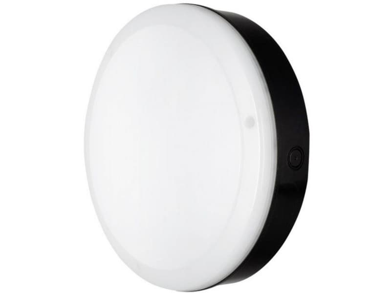 LEDVANCE Surface Bulkhead 82647 LE Utomhus LED taklampa med rörelselarm, LED vägglampa utomhus med rörelsesensor 10 W Svart