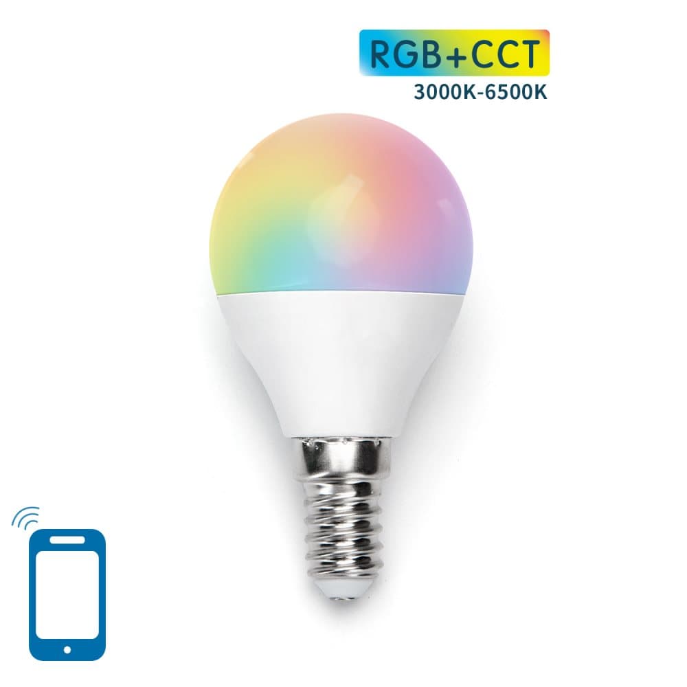 E14 G45 5W WIFI RGB+CCT