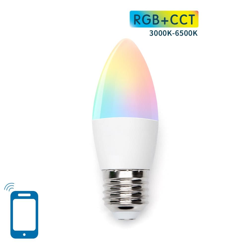 E27 C37 5W WIFI RGB+CCT