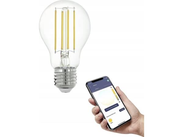 Eglo Connect-Z - LED-glödlampa med filament - form: A60 - E27 - 6 W (motsvarande 60 W) - klass E - varmt vitt ljus - 2700 K