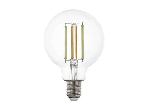 Eglo Connect-Z - LED-glödlampa med filament - form: G80 - E27 - 6 W (motsvarande 60 W) - klass E - tonbar vit - 2200-6500 K - transparent