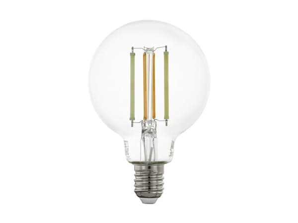 Eglo Connect-Z - LED-glödlampa med filament - form: G80 - E27 - 6 W (motsvarande 60 W) - klass E - tonbar vit - 2200-6500 K - transparent