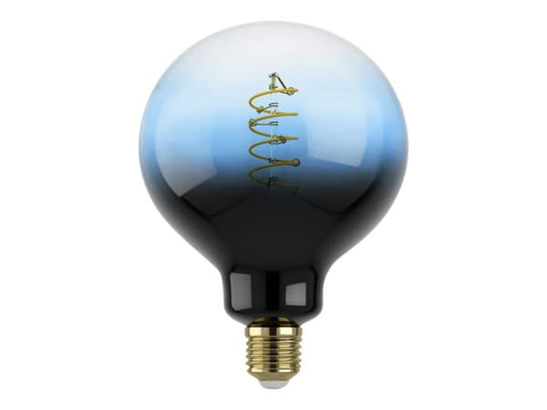 Eglo - LED-glödlampa - form: G125 - E27 - 4 W - varmt vitt ljus - 2000 K - svart, petrolium