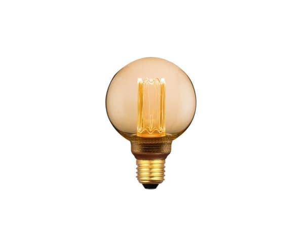 Eglo - LED-glödlampa med filament - form: G80 - E27 - 4.3 W (motsvarande 20 W) - varmt vitt ljus - 1800 K