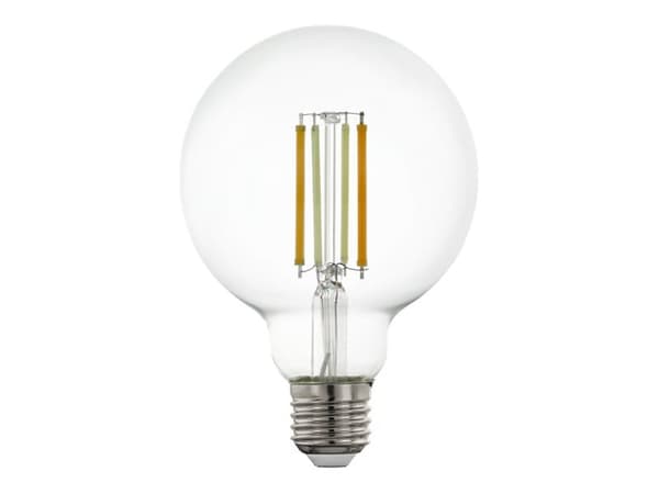 Eglo Connect-Z - LED-glödlampa med filament - form: G95 - E27 - 6 W (motsvarande 60 W) - klass E - tonbar vit - 2200-6500 K - transparent