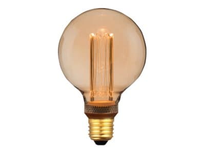 Eglo - LED-glödlampa med filament - form: G95 - E27 - 4.3 W (motsvarande 20 W) - varmt vitt ljus - 1800 K
