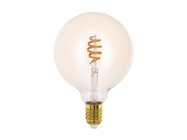 Eglo Connect-Z - LED-filamentlyspære - form: G125 - E27 - 4.9 W (ekvivalent 33 W) - klasse G - avstembar hvit - 2200-6500 K - ravgul