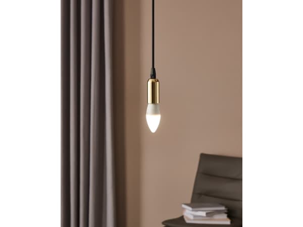 Eglo - LED-glödlampa - form: C37 - E14 - 5 W (motsvarande 40 W) - klass F - neutralt vitt ljus - 4000 K