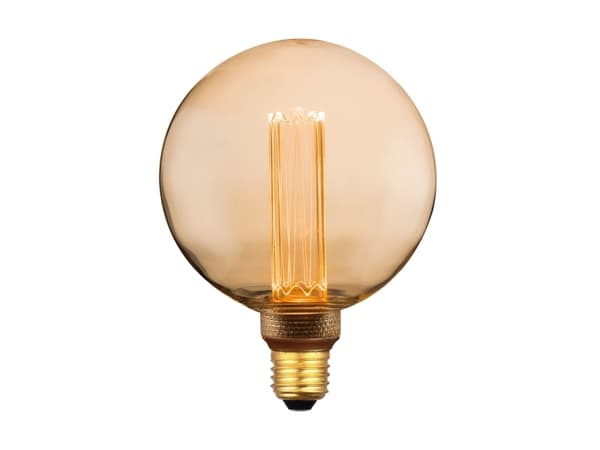 Eglo - LED-filamentlyspære - form: G125 - E27 - 4.3 W (ekvivalent 20 W) - varmt hvitt lys - 1800 K