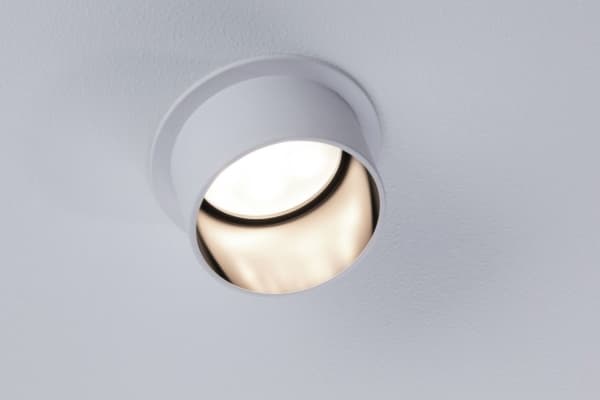 Paulmann Gil Coin, Overflateegnet, 1 ampuller, LED, 6 W, 2700 K, Sort, Hvit