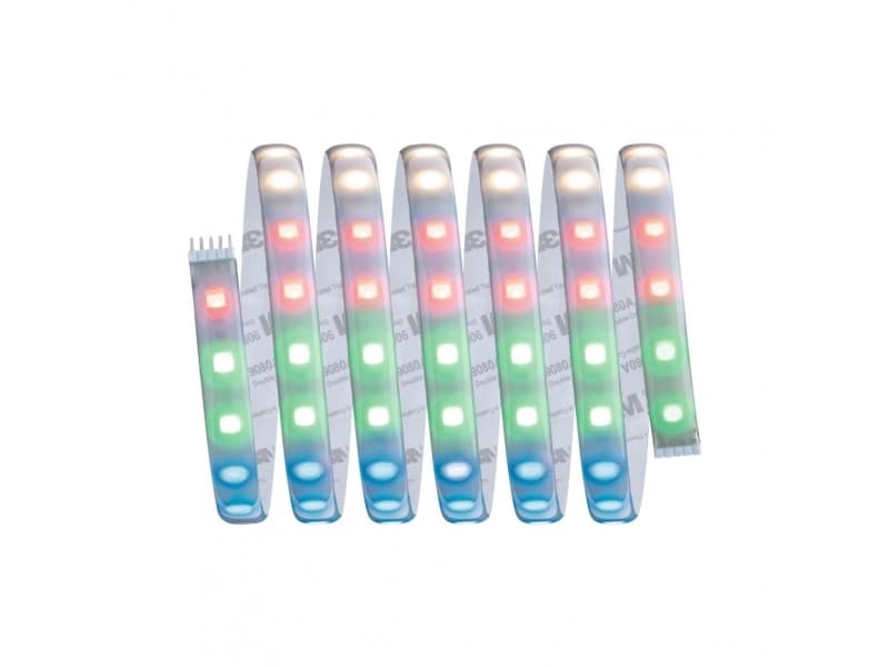 Paulmann RGBW Individual strip, Universell belysningslist, inomhus, Atmosfär, Silver, Plast, IP44