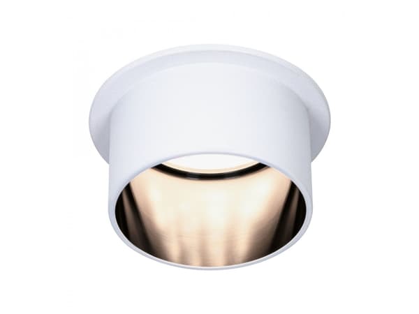 Paulmann Innfelt lysarmatur Gil Coin 3StepDim rd starr LED 1x6W 2700K 230V weiß/schwarz matt Alu Sort, Hvit