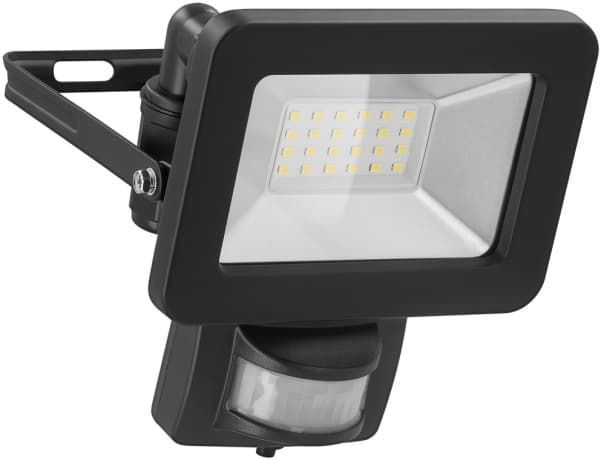 Goobay 53879, Svart, IP44, Gjuten aluminium, Glas, Metall, Plast, I, 0,1 ms, 20 W