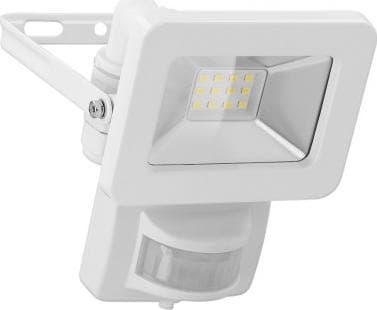 Goobay GB 53878 - LED flomlys med sensor 10 W hvit IP44, Hvid