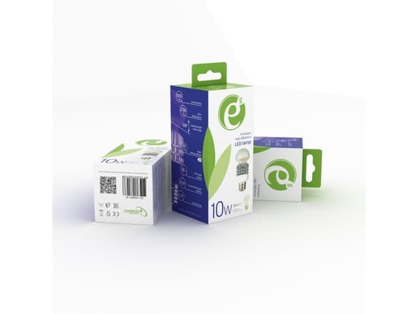 Gembird EG-LED1027-01, 10 W, 80 W, E27, 1350 lm, 50000 h, Lämmin valkoinen