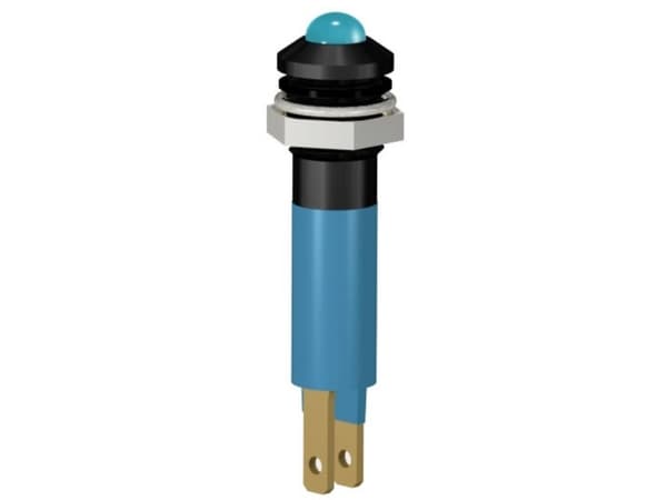 Merkkivalo Construct SWRU08024A LED-merkkivalaisin Kromimusta 24 V DC/AC Lokero