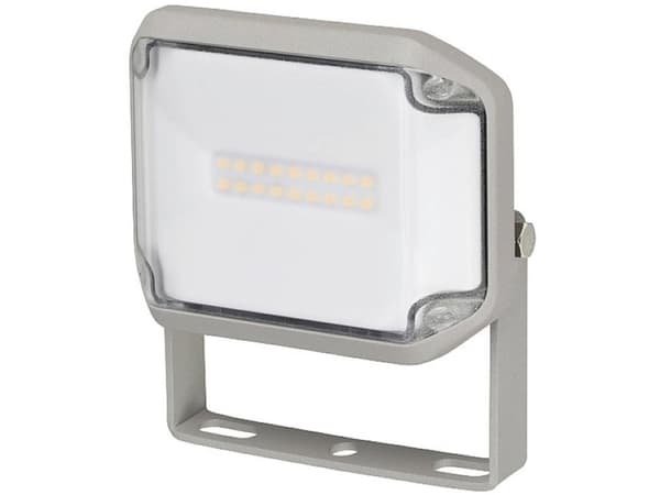 Brennenstuhl AL 1050 - Flomlys - LED - 10 W - klasse E - varmt hvitt lys - 3000 K - flat - grå