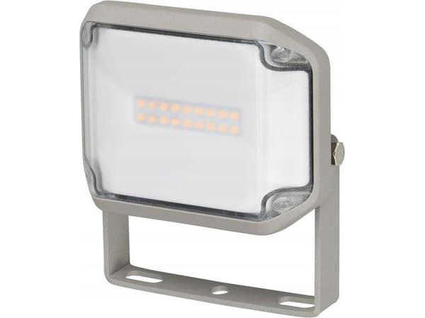 Brennenstuhl AL 1050 - Flomlys - LED - 10 W - klasse E - varmt hvitt lys - 3000 K - flat - grå