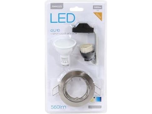 Omega LED Spot Light Holder Round Nickel
