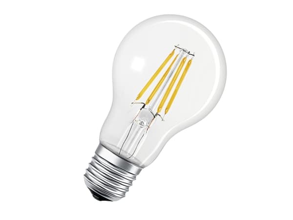 LEDVANCE SMART+, Smart glödlampa, Bluetooth, Transparent, LED, E27, Varmvitt