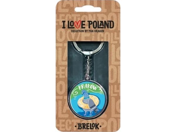 Breloczek Pan Dragon Brelok I love Poland Kraków ILP-BRE-A-KRA-09