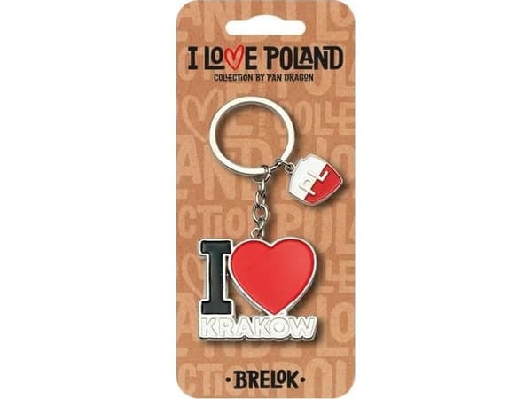 Breloczek Pan Dragon Brelok I love Poland Kraków ILP-BRE-B-KR-05