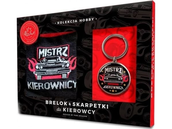 Mr. Dragon nøkkelring nøkkelring + sokker til sjåføren