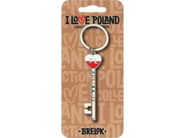 Breloczek Pan Dragon Brelok I love Poland Polska ILP-BRE-A-PL-04