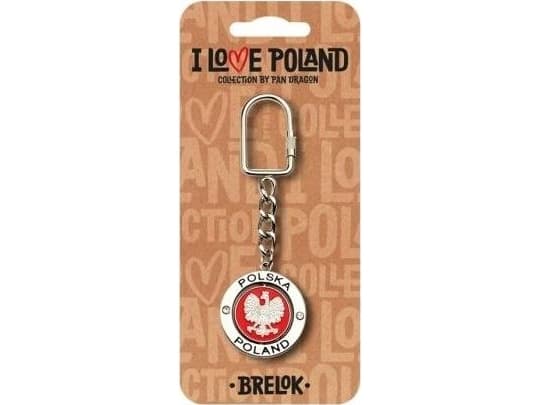 Breloczek Pan Dragon Brelok I love Poland Polska ILP-BRE-C-PL-03