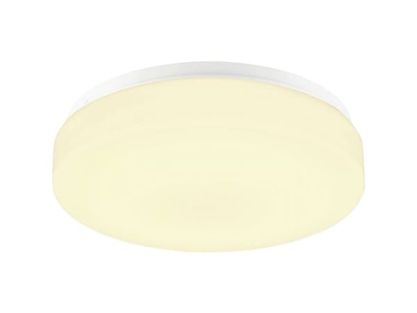 SLV 1002075, Gjuten aluminium, IP44, I, 15 W, Vit, 30000 h