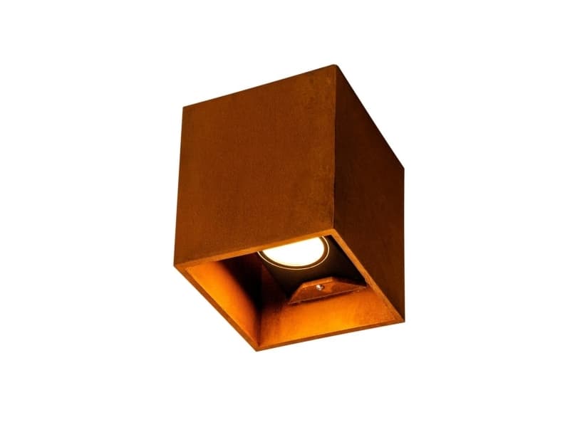 SLV Rusty Up/Down WL, Väggbelysning för utomhusbruk, Rostfärgad, Stål, IP65, Camping, Entré, Fasad, Garage, Trädgård, Gräsmatta, Trädgårdsgång, Teras