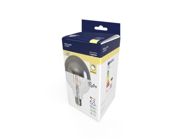 Müller-Licht 401079 LED (RGB) lampe EEC F (A - G) E27 Globusform 9 W = 63 W Varmhvid 1 stk.