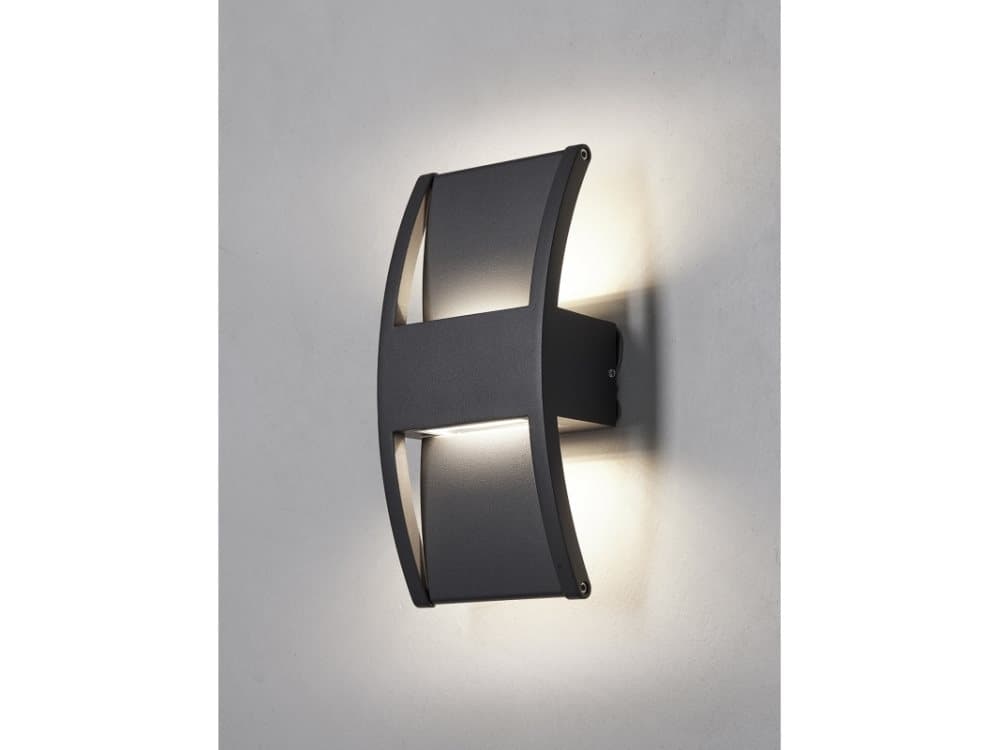 LÆRK VÆGLAMPE ANTRACIT GRÅ UP/DOWNLIGHT